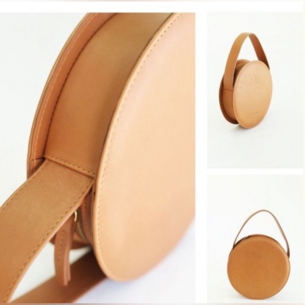 Reformation X Mint & Rose Anne leather bag cognac NWT - Picture 2 of 7